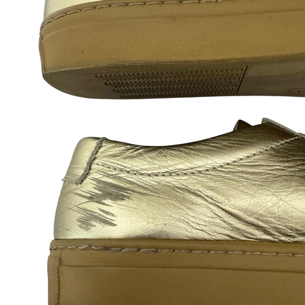 Common Projects Women’s Original Achilles Sneaker Gold Leather Lace Up 36 US 6 - Picture 7 of 11